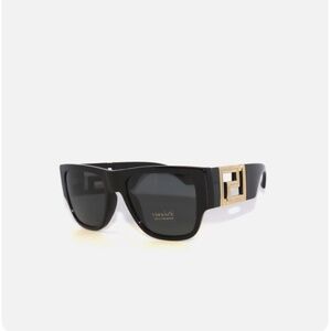 Versace 4403 GB1/87 57 Black Gold Gray Sunglasses VE4403 GB187